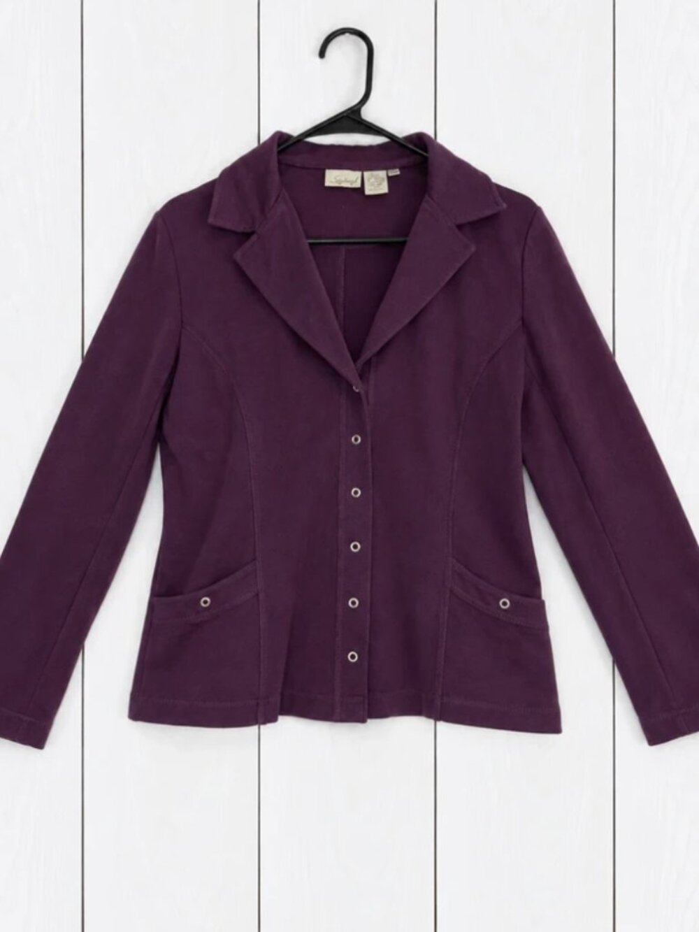 Vintage Spiegel Women's Purple Short Jacket M